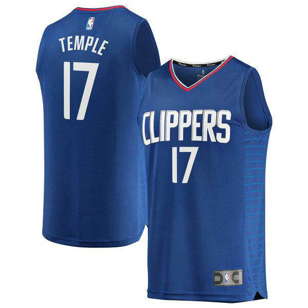 Maillot Los Angeles Clippers Homme Garrett Temple 17 Icon Edition Bleu